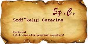 Székelyi Cezarina névjegykártya